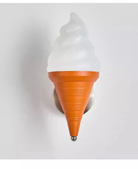 Playful Ice Cream Cone Wall Sconce, Whimsical Kids Room Lighting