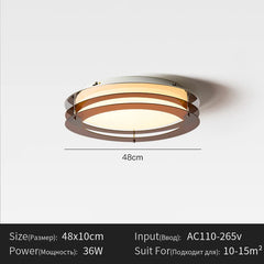 Modern LED Ceiling Lamp with Sculpted Acrylic Shade