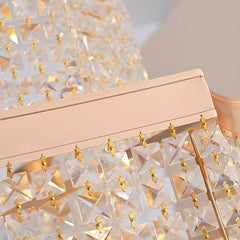 Decorative lamp with star-shaped design and gold accents