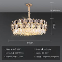 Gold Crystal Chandelier Tiered Crystal Chandelier