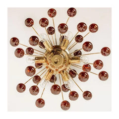 Gold Crystal Droplet Chandelier with Cascading Metal Frame