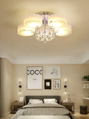 Crystal Waterfall Pendant Light with Chrome Finish
