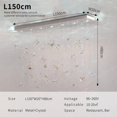 Ceiling light fixture with dimensions and specifications on a neutral background