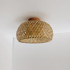 Bamboo Dome Ceiling Light - Hallway Lighting