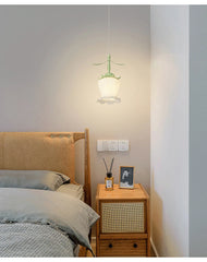 Glass Flower Pendant Light