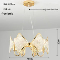 Gold Crystal Diamond Tiered Chandelier Pendant Light Modern Design