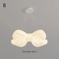 Bow Knot White Acrylic Modern Ceiling Light for Home Accent Lighting