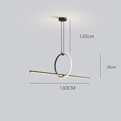 Ceiling light fixture with dimensions on a gray background