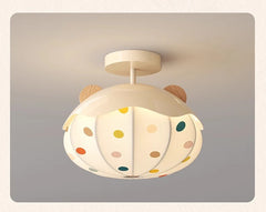 White Hot Air Balloon Ceiling Light Semi-Flush Mount Children's Room