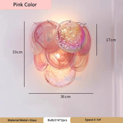 Glass Multi-Tier Wall Sconce