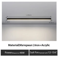 Linear Bar Ceiling Light Fixture