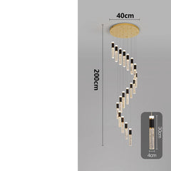 Chandelier with dimensions labeled on a gray background