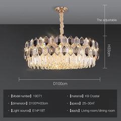 Gold Crystal Chandelier Tiered Crystal Chandelier