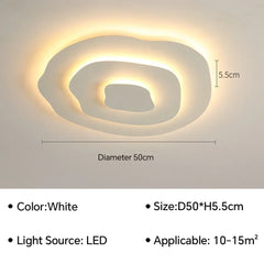 Modern Flush Mount Irregular Chandelier Light with Acrylic