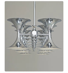 Chrome Horn Cluster Chandelier Modern Designer Pendant Light