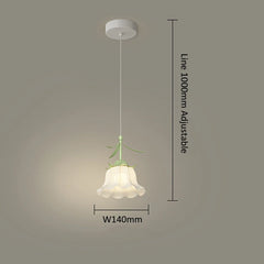 Glass Flower Pendant Light