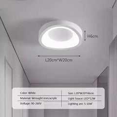 Organic Wavy Flush Mount LED Ceiling Light Fixture