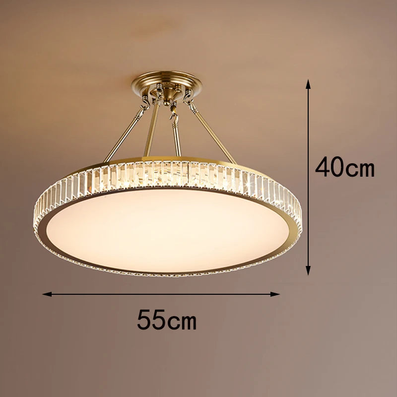 Ceiling light fixture with dimensions indicated on a plain background