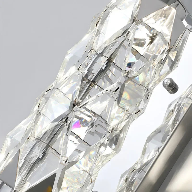 Close-up of a diamond with a gray background