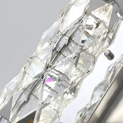 Close-up of a diamond with a gray background