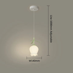 Glass Flower Pendant Light