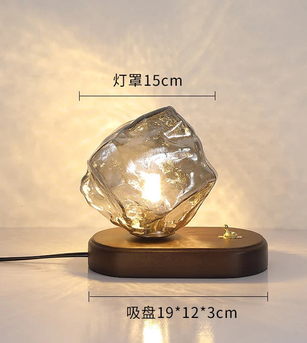 Decorative lamp with dimensions and parameters displayed on a light background