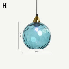 Textured Glass Globe Pendant Light with Gold Finish Metal Frame