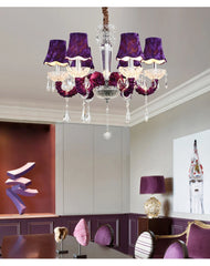 Chrome Multi-Arm Crystal Chandelier