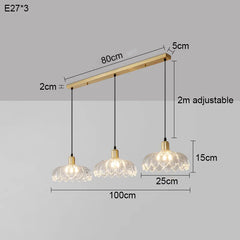 Gold Floral Glass Semi-Flush Mount Ceiling Light