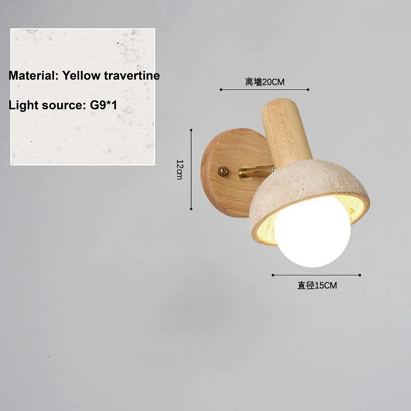 Wall sconce with dimensions labeled: 20CM height from wall, 15CM shade diameter, 12CM base height.