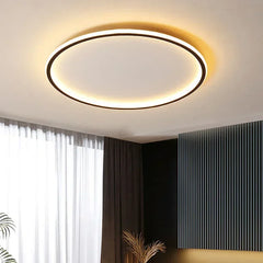 Metal Ring LED Flush Mount Ceiling Light Fixture