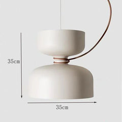 Matte Black Dome Pendant Light with Contrasting Cord
