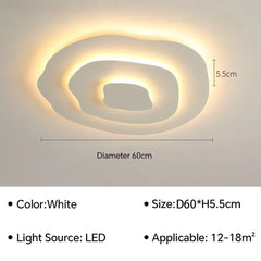 Modern Flush Mount Irregular Chandelier Light with Acrylic