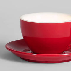 Red Ceramic Coffee Cup Semi-Flush Mount Light Fixture