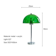 Modern Mushroom Shape Floor Lamp with Metal Finish
