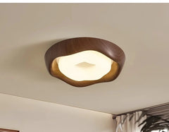 Chrome Wave Flowing Organic Shape Flush Mount Ceiling Light Fixture