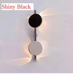 Modern Geometric Disc Wall Sconce with Integrated LED Lighting Effects