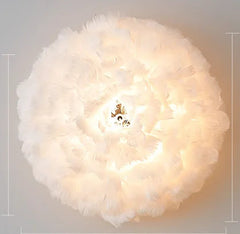 Wall-mounted light fixture with dimensions and specifications on a plain wall background