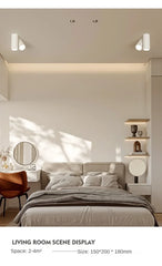 Modern Cylinder Spotlight Ceiling Light with Rotating Heads