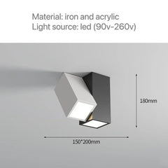 Modern Cylinder Spotlight Ceiling Light with Rotating Heads