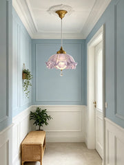 Flower Bud Crystal Pendant Light