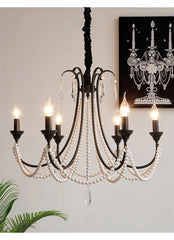 Black Candelabra Crystal Multi-Arm Chandelier