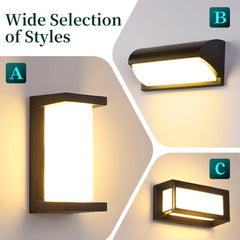 Outdoor Wall Sconce Modern Rectangular LED Light