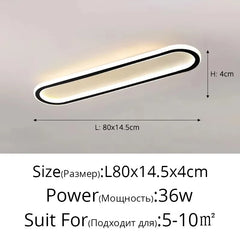 Modern Oval Flush Mount LED Ceiling Light