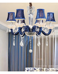 Chrome Multi-Arm Crystal Chandelier