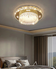 Modern ceiling light fixture in a bedroom setting