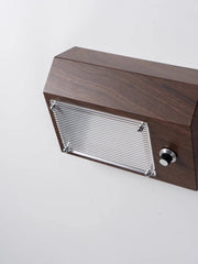 Retro Radio Shape Wall Sconce, Metal Geometric Fixture