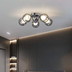 Chrome Sputnik Starburst Chandelier Ceiling Light
