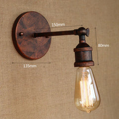 Brass Cone Shade Industrial Wall Sconce with Adjustable Arm