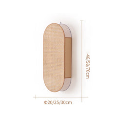 Wall-mounted light fixture with dimensions on a white background